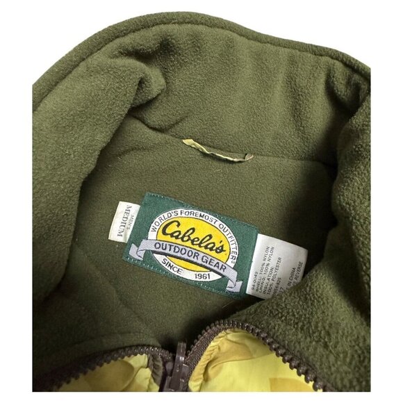 CABELAS Camo Outdoor Puffer Parka Hunting Insulated Winter Jacket Mens Medium - Picture 5 of 6